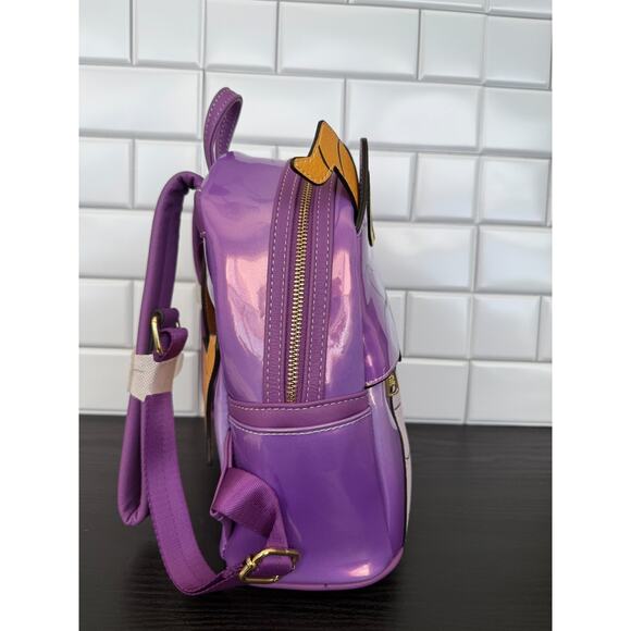 Disney parks Epcot purple holographic Figment Loungefly cosplay backpack NWT main image 5